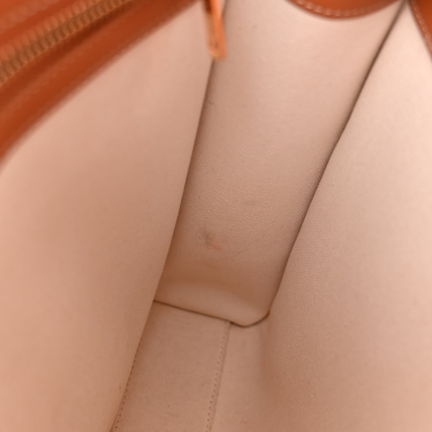 Celine Canvas Calfskin Logo Print Small Vertical Cabas Natural Tan 13 of 15