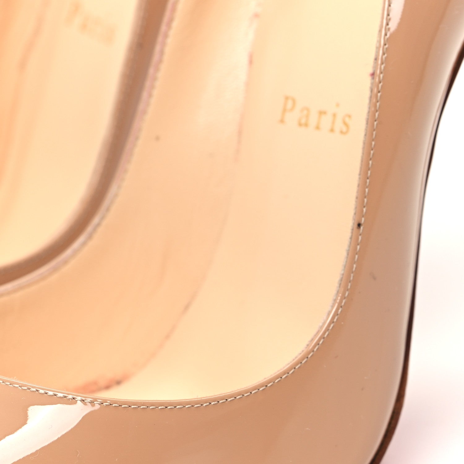 Christian Louboutin Patent So Kate 120 Pumps 38.5 Nude 10 of 10