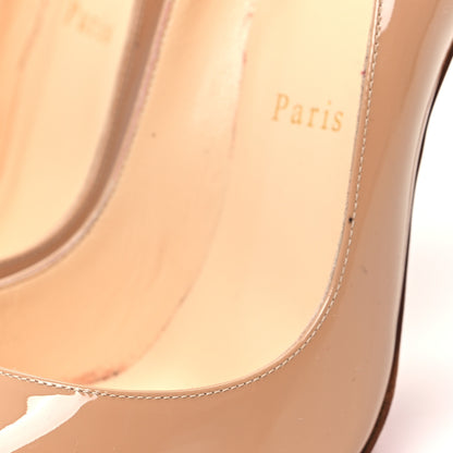 Christian Louboutin Patent So Kate 120 Pumps 38.5 Nude 10 of 10