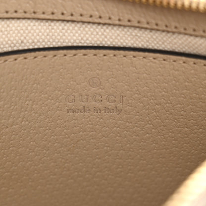 Gucci GG Supreme Monogram Textured Dollar Calfskin Web Small Ophidia GG Handbag Beige Mystic White Oatmeal 6 of 10