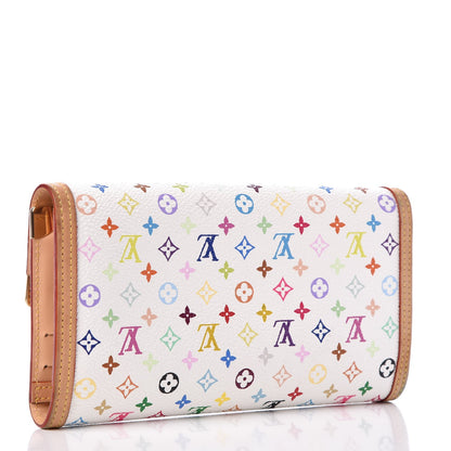 Louis Vuitton Monogram Multicolor Porte Tresor International Wallet White 3 of 8