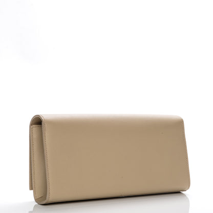 Saint Laurent Grain De Poudre Classic Monogram Clutch Nude 3 of 8