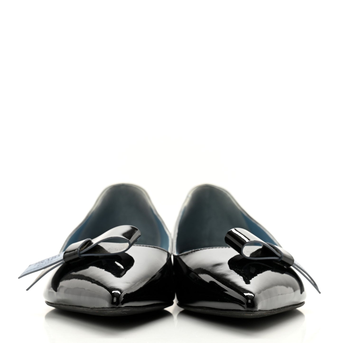 Vernice Logo Bow Ballerina Flats 38 Black