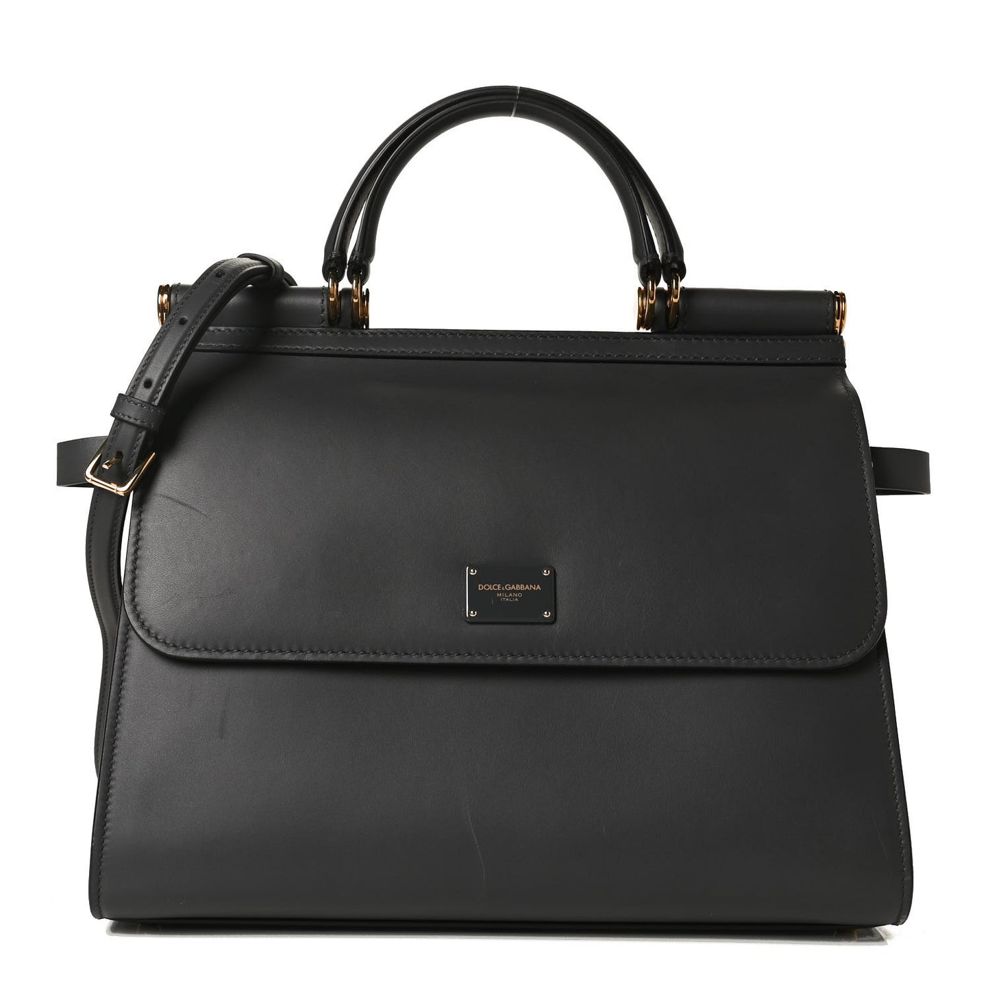 Vitello Morbido Large Sicily 58 Bag Grey