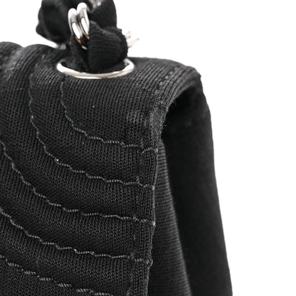 Chanel Jersey Quilted Single Flap Black 12 of 13
