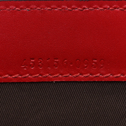 Gucci Guccissima Padlock Clutch Hibiscus Red 7 of 9