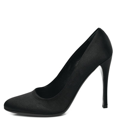 Prada Satin Pumps 38 Black 1 of 7