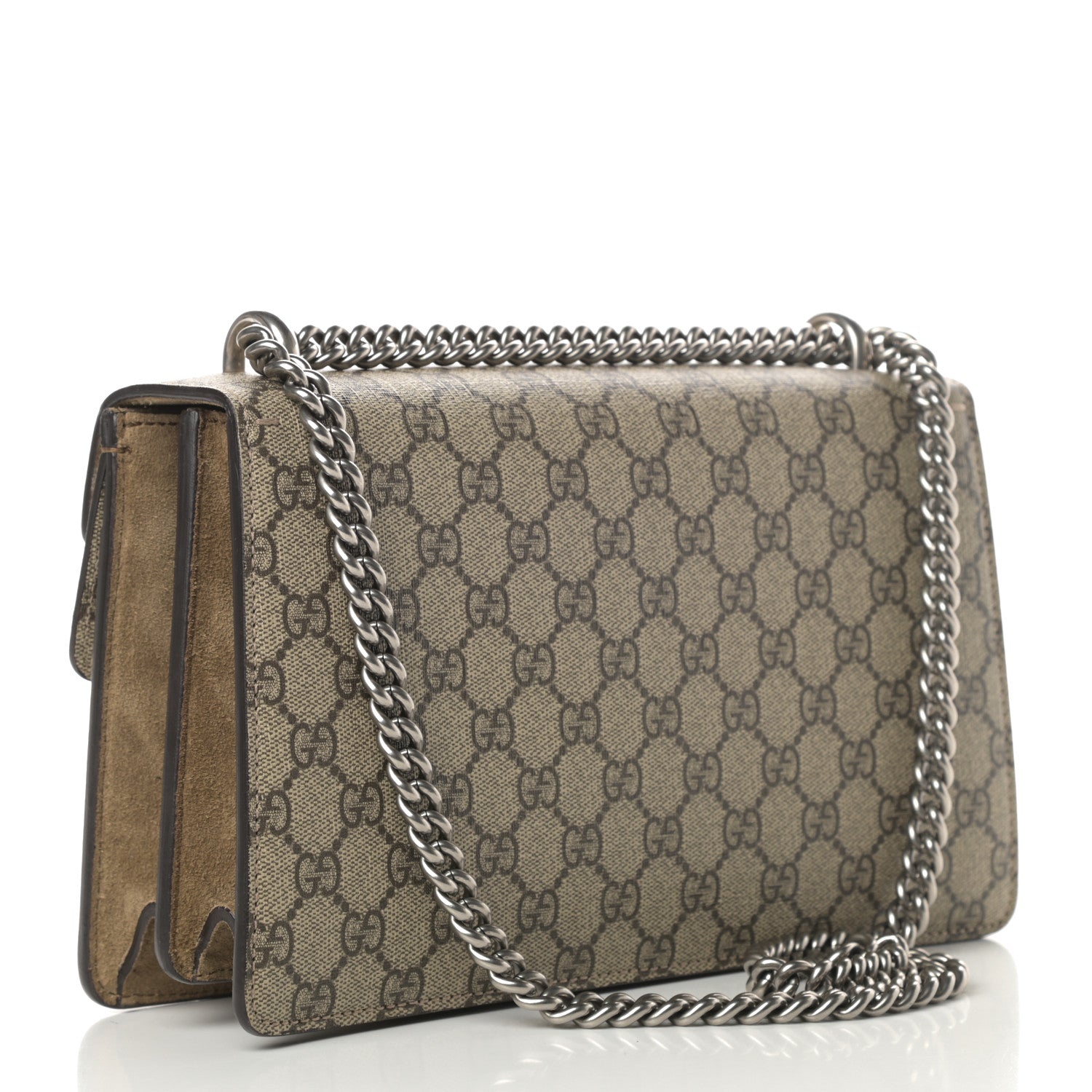 Gucci GG Supreme Monogram Small Dionysus Shoulder Bag Taupe 3 of 13