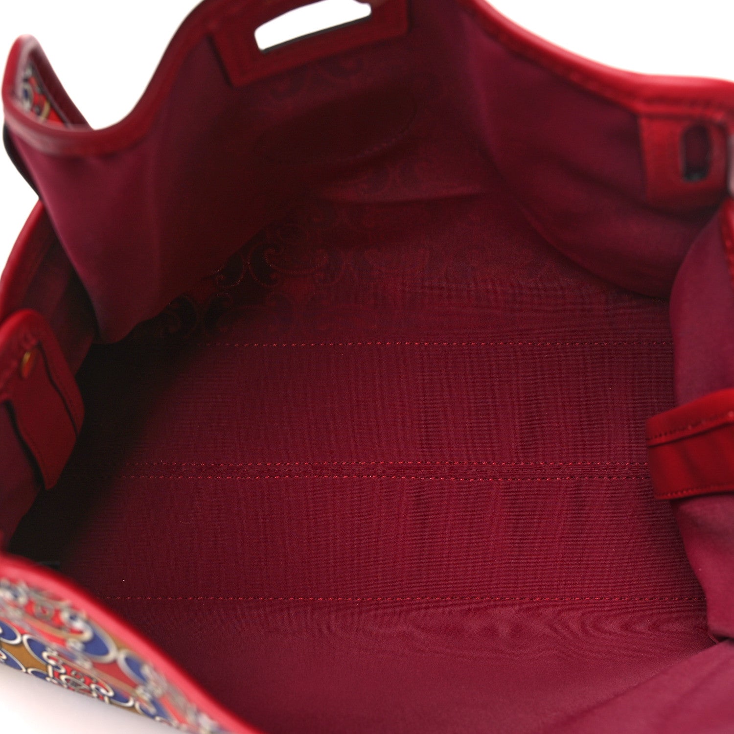 Fendi Fabric Grille Royale Print Stamp Patch Mini Peekaboo Defender Cover Red Blue Strawberry 5 of 9