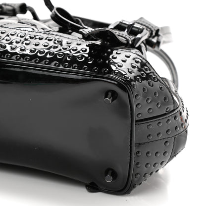 Burberry Prorsum Patent Studded Shoulder Bag Black 7 of 7