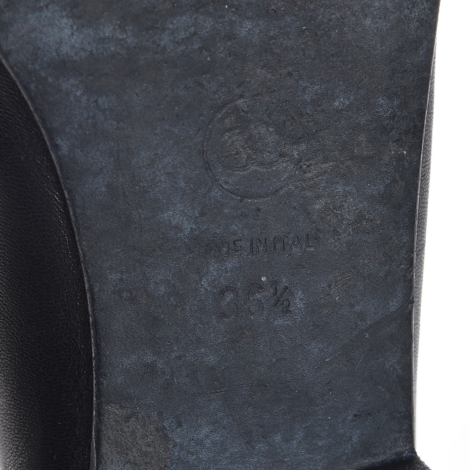 Chanel Lambskin Patent Cap Toe Ballerina Flats 36.5 Black 8 of 10