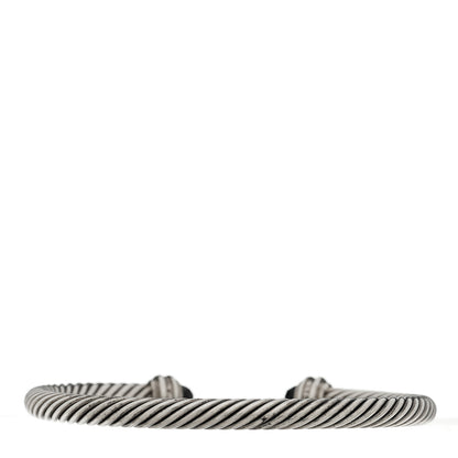 David Yurman Sterling Silver Diamond Black Onyx 5mm Cable Classics Princess Bracelet 2 of 3