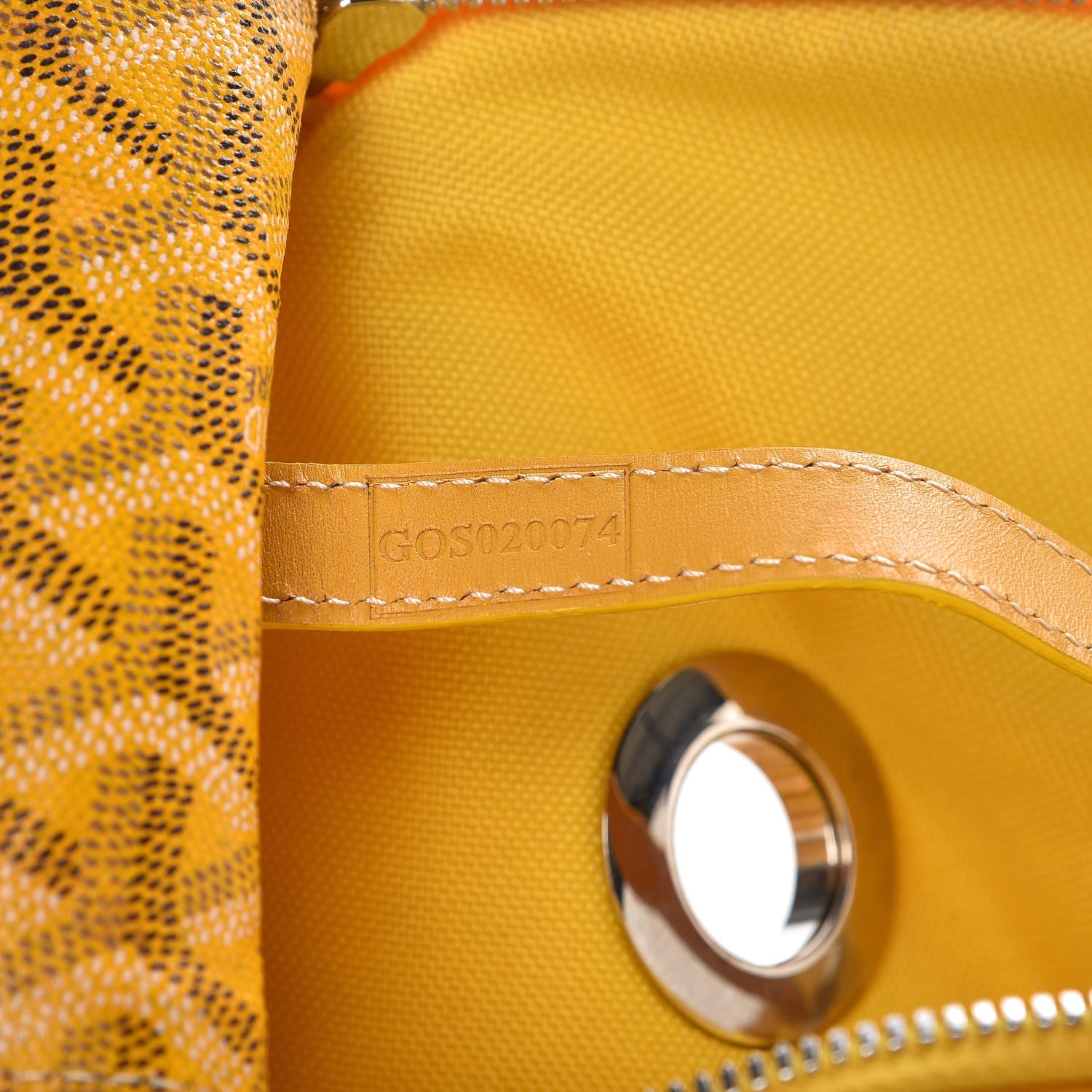 Goyard Goyardine Sac Hulot Pet Carrier PM Yellow 8 of 14