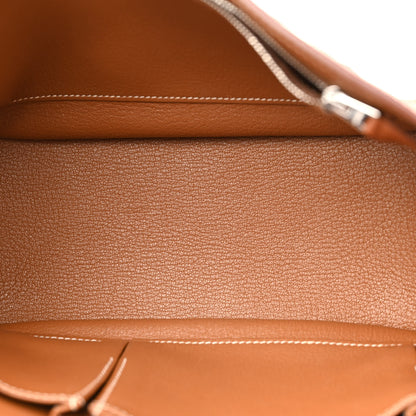 Hermes Taurillon Clemence Jypsiere 28 Gold 5 of 15