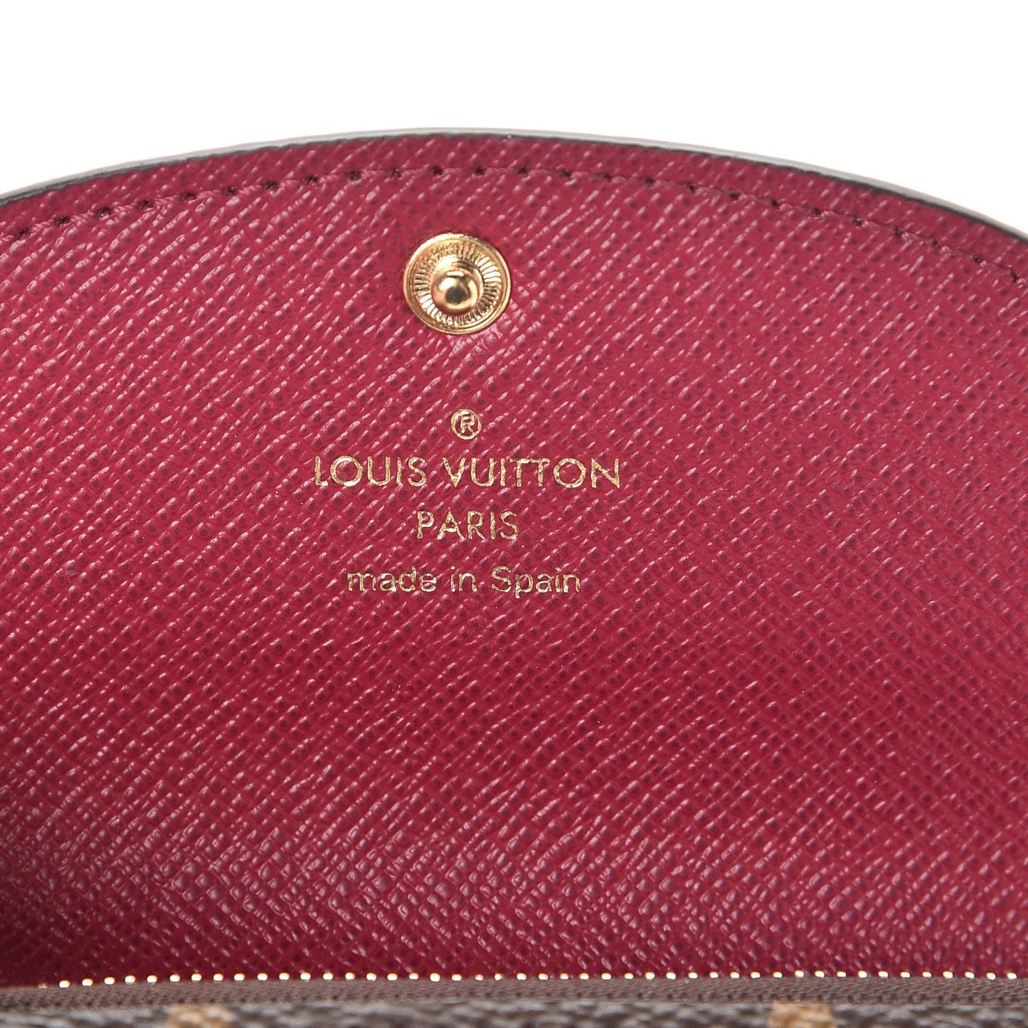 Monogram Rosalie Coin Purse Fuchsia