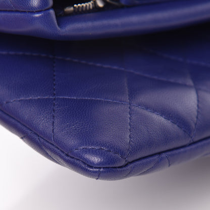 Chanel Lambskin Quilted CC Beauty Clutch Blue 10 of 13