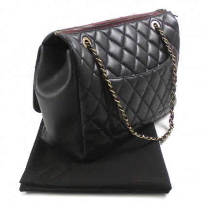 Chanel Lambskin Classic Jumbo Flap Zip Top Tote 2011 Black 3 of 11