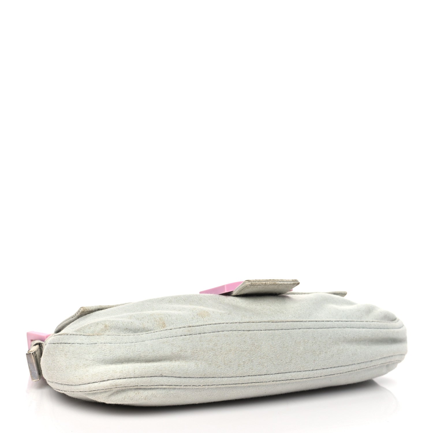 Fendi Jersey Baguette Light Blue Pink 4 of 16