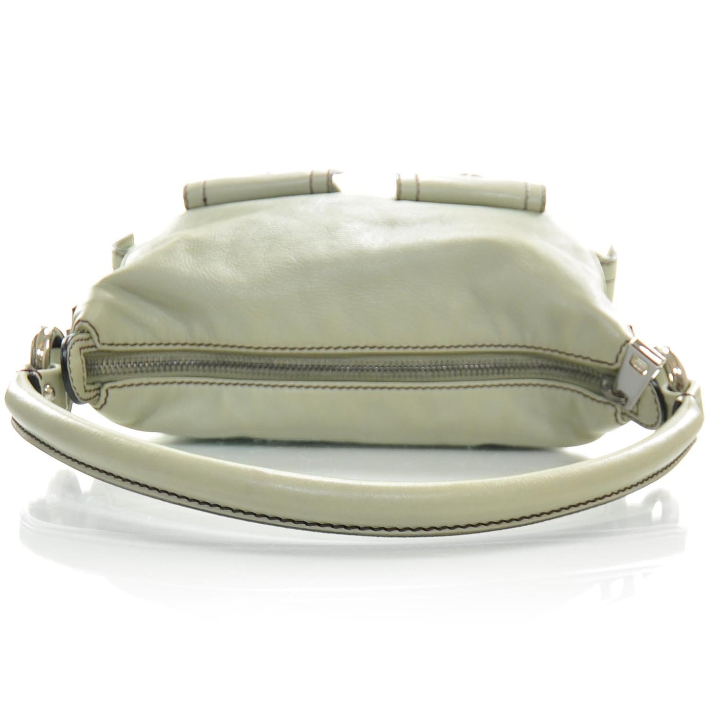Leather Multipocket Hobo Thistle Green