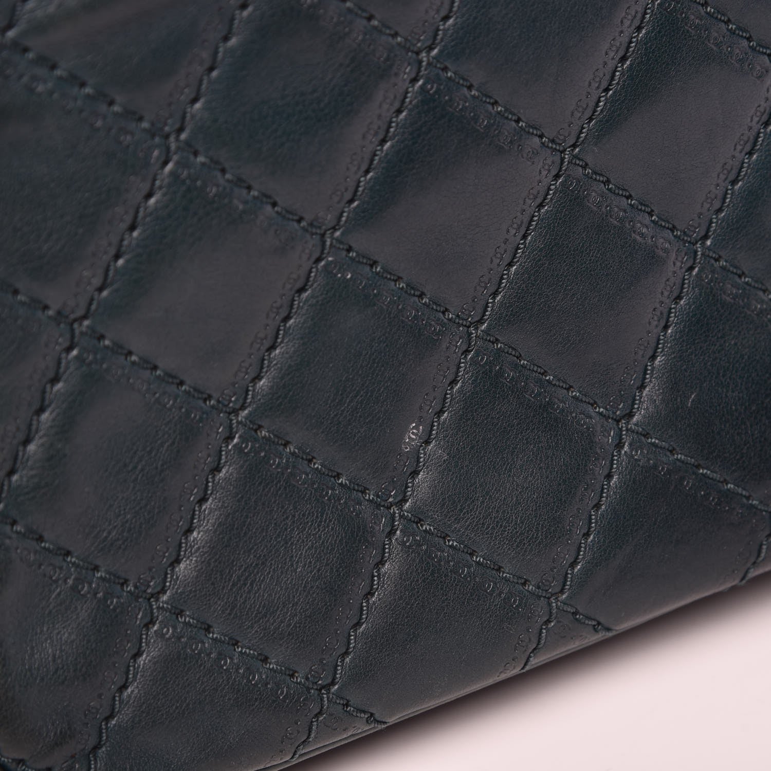 Chanel Calfskin Quilted Medium Coco Sporran Flap Dark Green 15 of 18