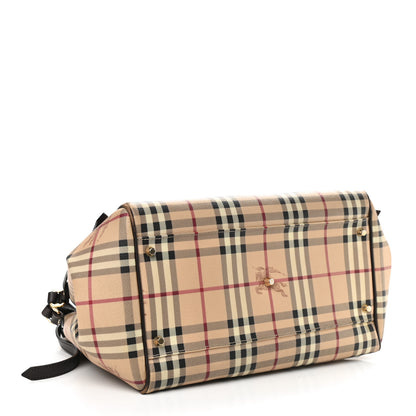 Burberry Haymarket Check Large Canterbury Tote Chocolate 4 of 14