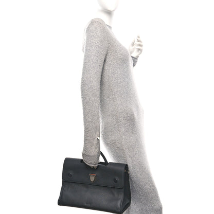 Christian Dior Grained Calfskin Large Diorever Flap Black 2 of 18