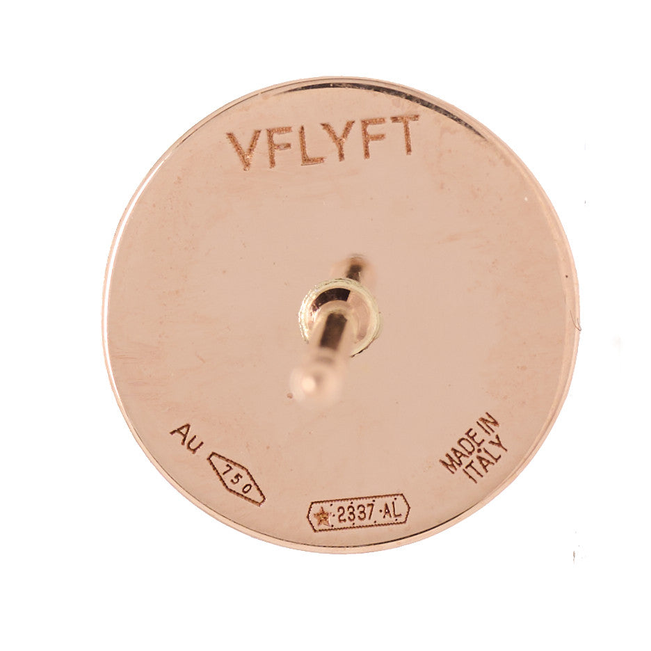 18K Rose Gold Diamond BVLGARI BVLGARI Stud Earrings