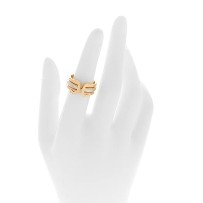 Cartier 18K Pink Yellow White Gold 8mm C De Cartier Ring 53 6.25 2 of 5