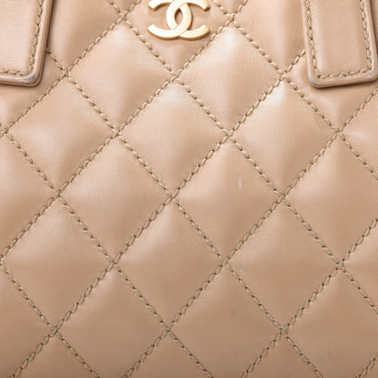 Chanel Calfskin Wild Stitch Medium Tote Beige 13 of 16