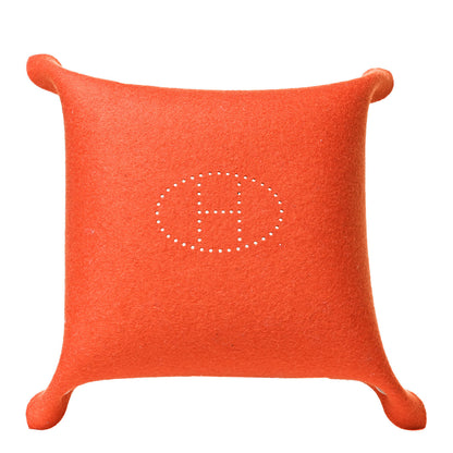 Hermes Felt Mises et Relances Change Tray Orange 3 of 6