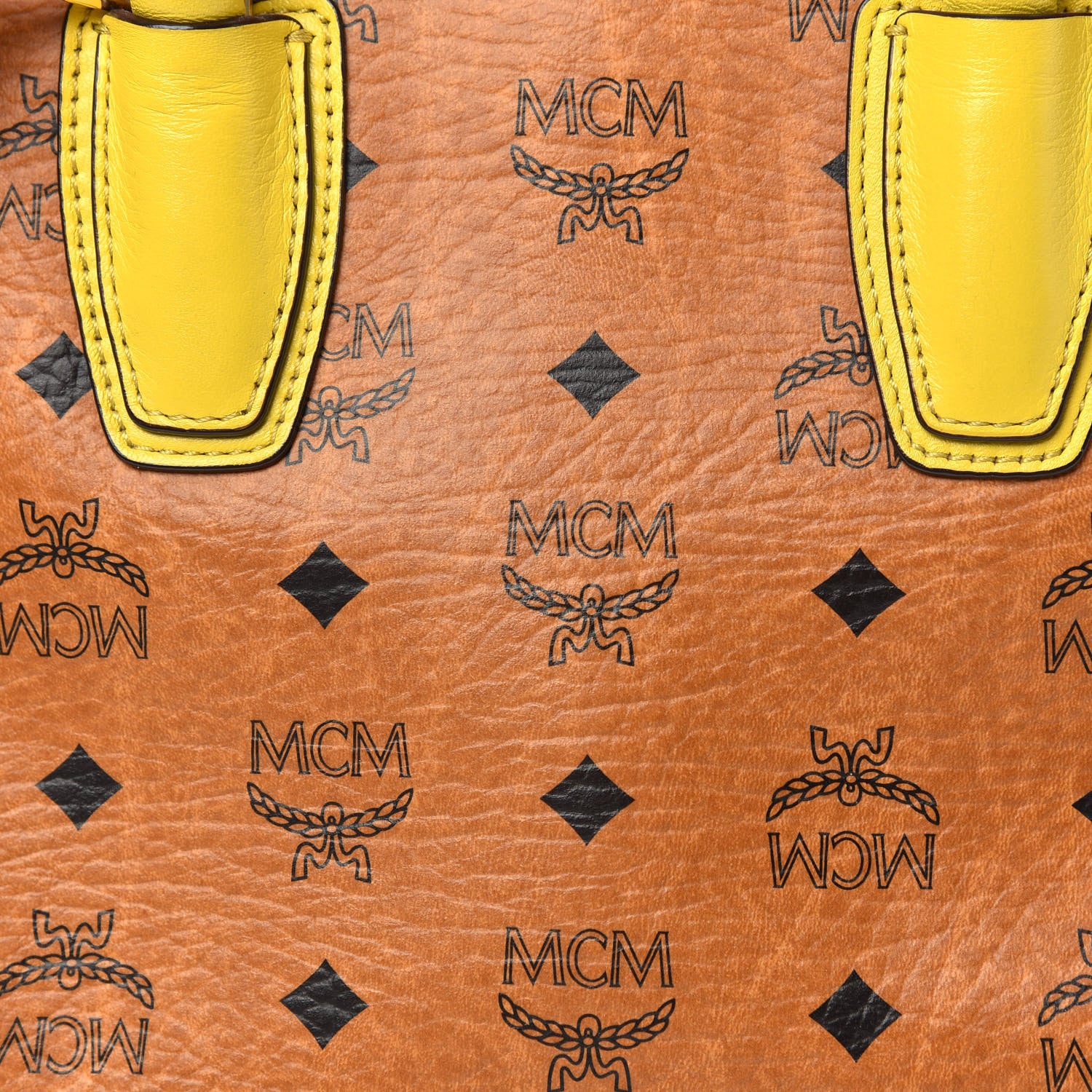 MCM Visetos Small Kathy Tote Cognac Multicolor 16 of 16