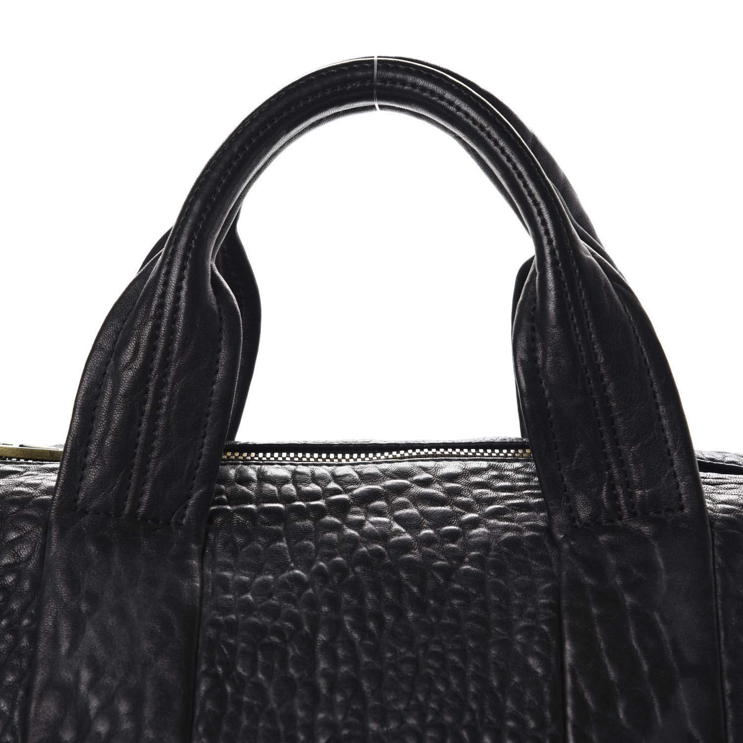 Alexander Wang Pebbled Lambskin Rocco Black Antique Brass Hardware 9 of 9