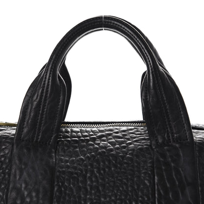 Alexander Wang Pebbled Lambskin Rocco Black Antique Brass Hardware 9 of 9