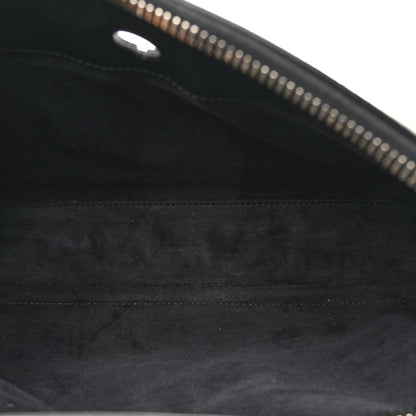 Fendi Vitello Baltico Dolce DotCom Satchel Black Blue Royal 5 of 16