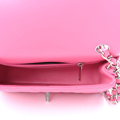 Chanel Lambskin Quilted Mini Rectangular Flap Pink 4 of 4