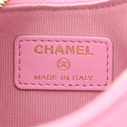 Chanel Lambskin Quilted Mini Chain Around Hobo Pink 6 of 11
