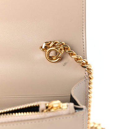 Saint Laurent Smooth Calfskin Classic Monogram Kate Tassel Chain Wallet Nude Powder 7 of 9