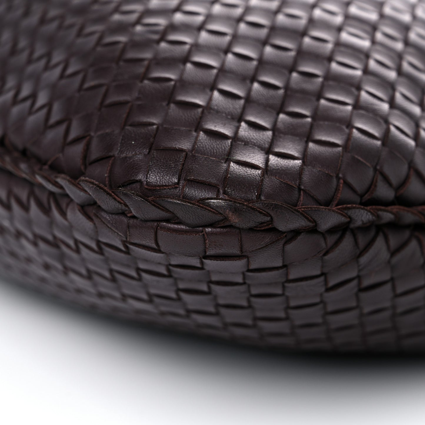 Nappa Intrecciato Large Veneta Hobo Ebano