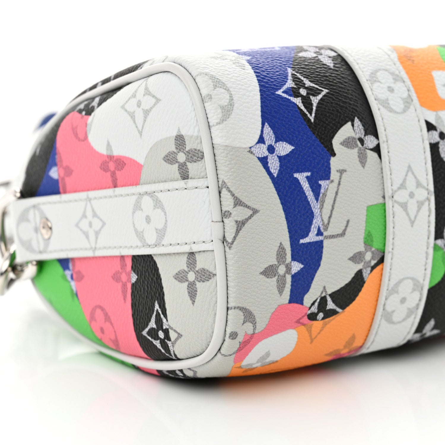 Louis Vuitton Monogram Calfskin Keepall Bandouliere 25 Multicolor 8 of 10