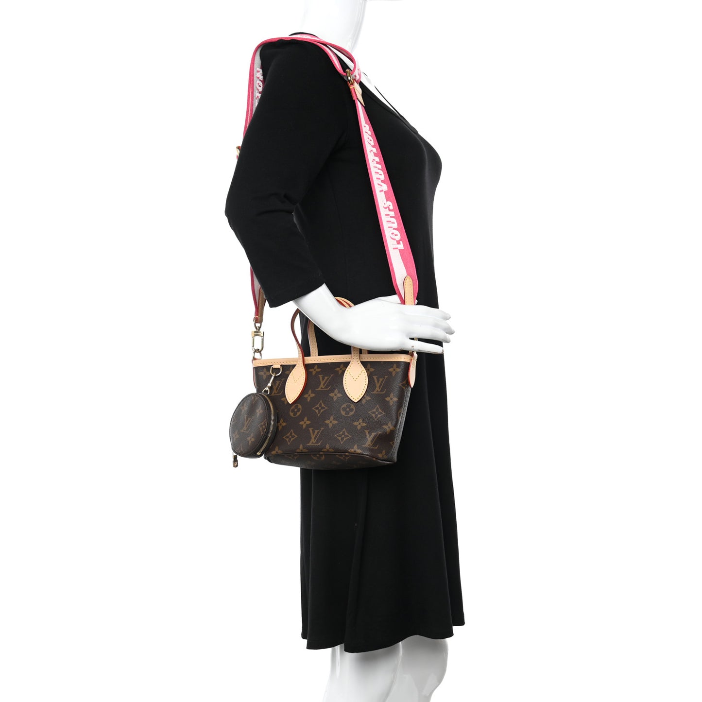 Monogram Neverfull BB Pink Peony