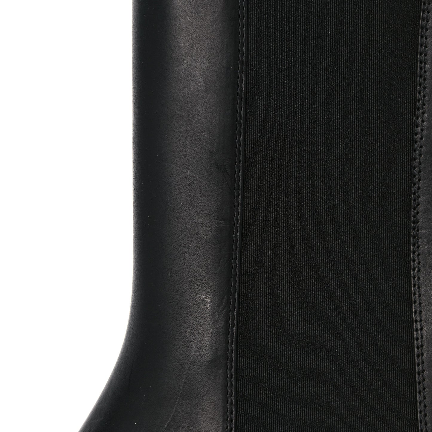Calfskin The Tire Chelsea Boots 38.5 Black