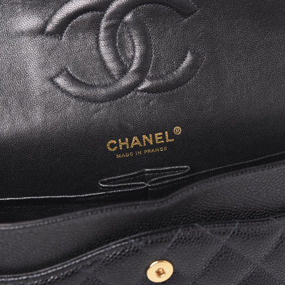 Chanel Caviar Quilted Medium Double Flap Black 7 of 10