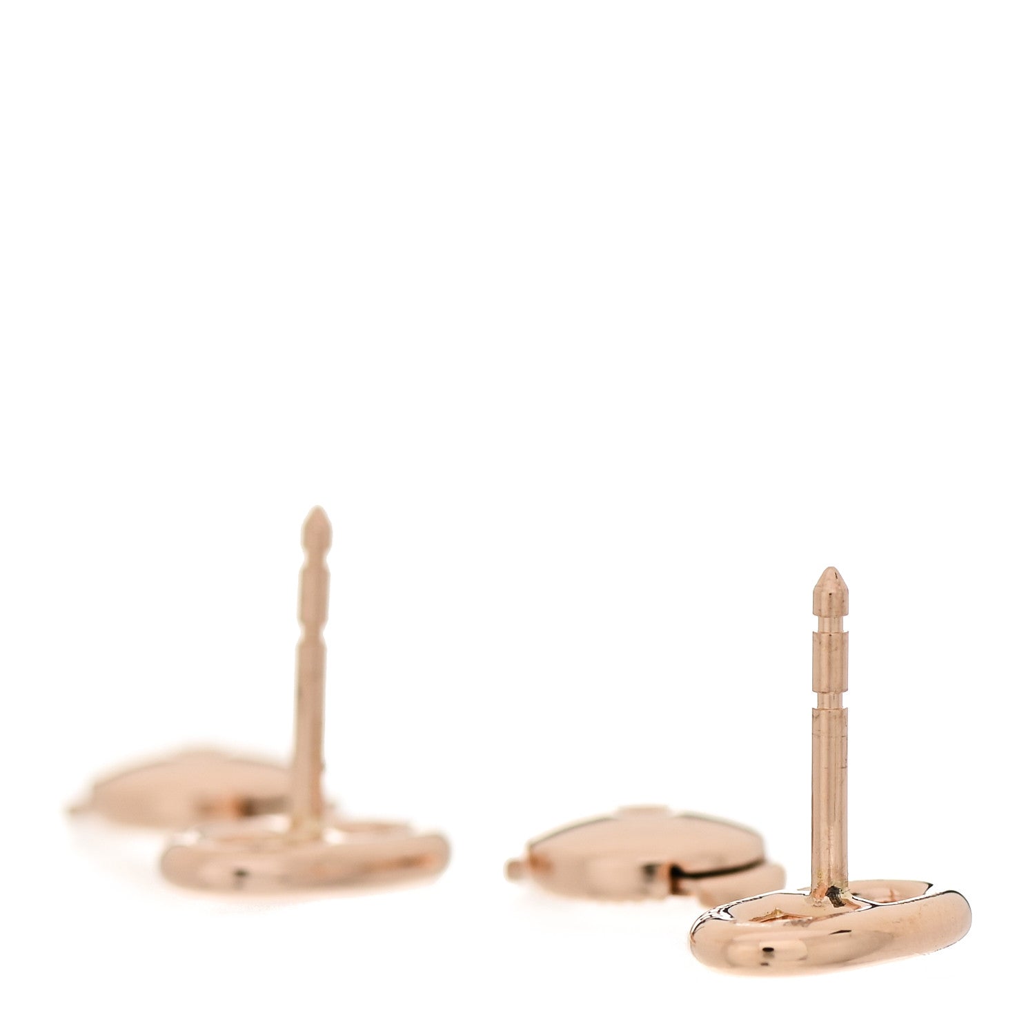 Hermes 18K Rose Gold TPM Farandole Stud Earrings 3 of 5