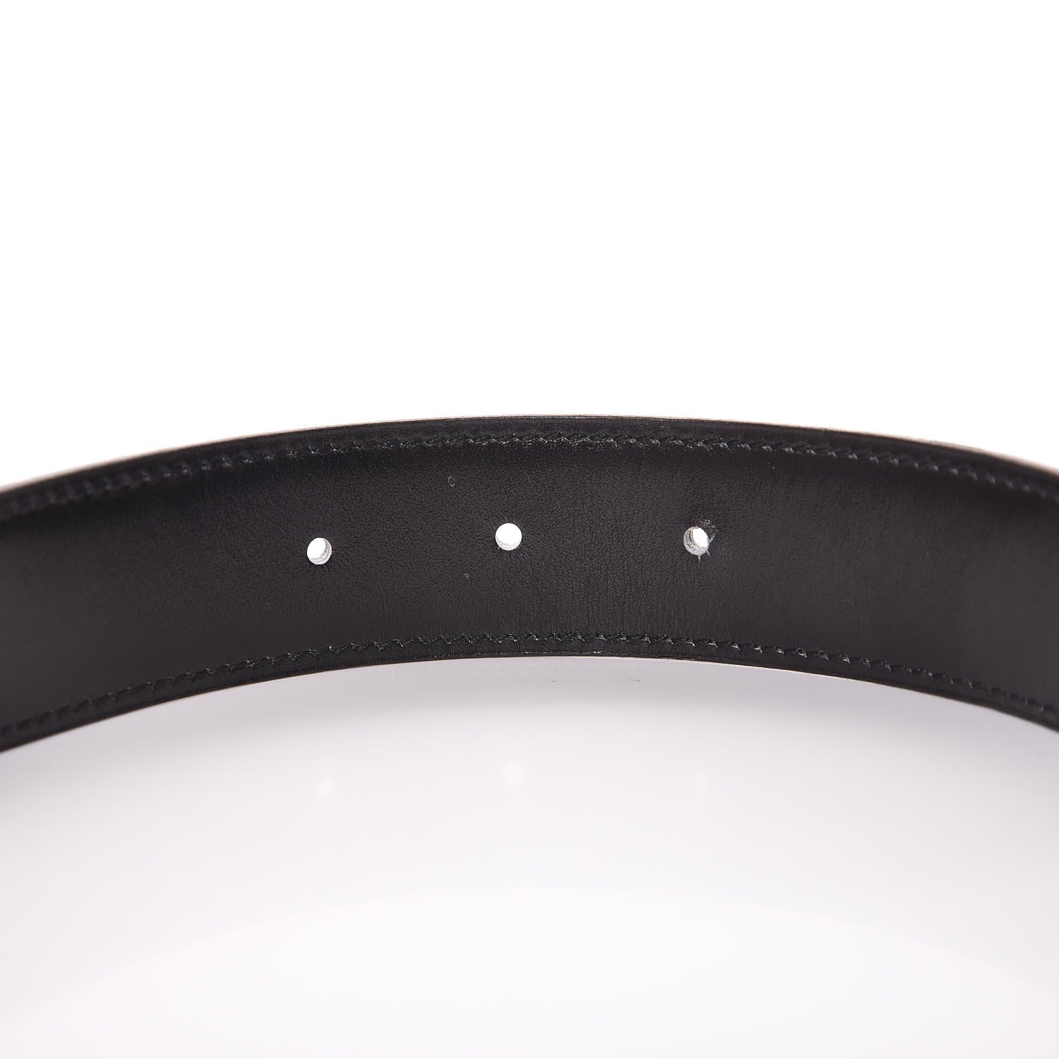 Hermes Box Togo 32mm H Belt 80 Black Ciel 8 of 10