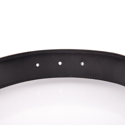 Hermes Box Togo 32mm H Belt 80 Black Ciel 8 of 10