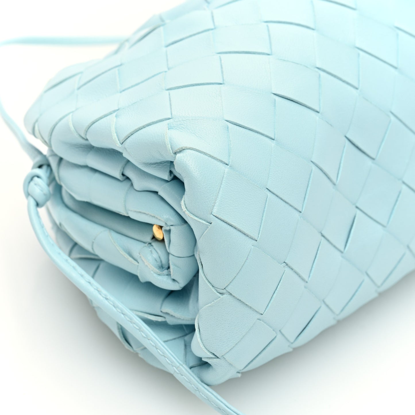 Nappa Intrecciato The Mini Pouch Pale Blue