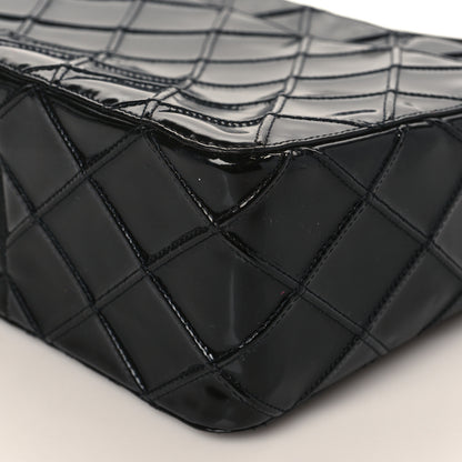 Chanel Patent Diamond Stitch Shoulder Bag Black 9 of 13