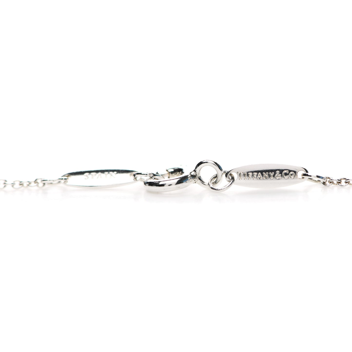 Sterling Silver Elsa Peretti Two Carat Faceted Pendant Necklace