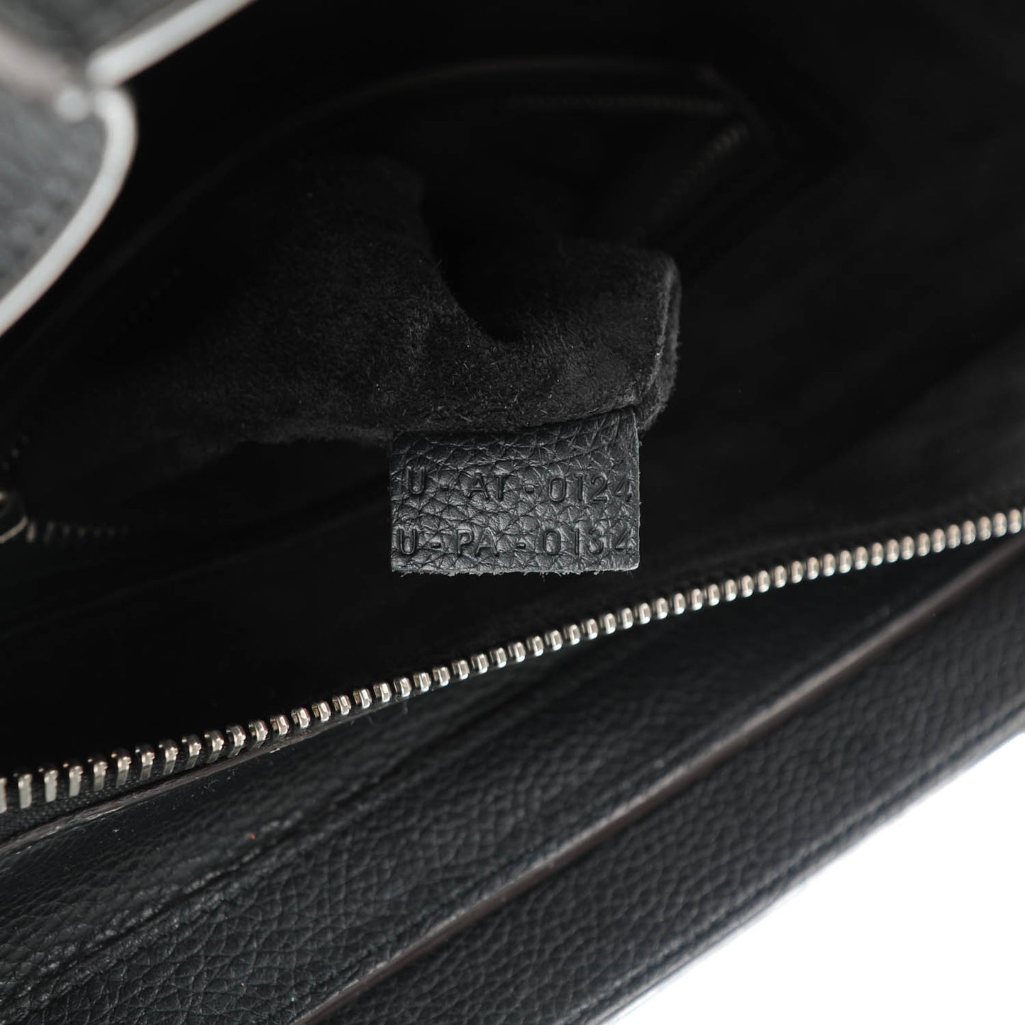 Drummed Calfskin Micro Luggage Black