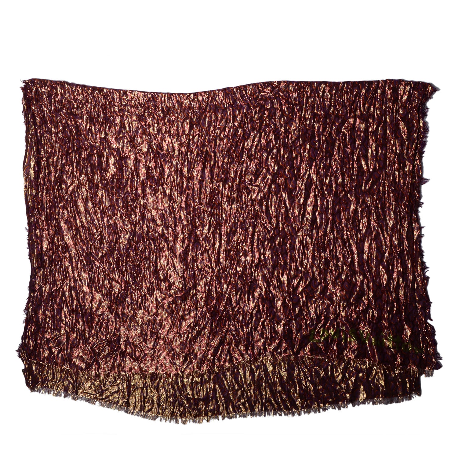 Louis Vuitton Cashmere Silk Leopard Disco Etole Stole Prune 4 of 7